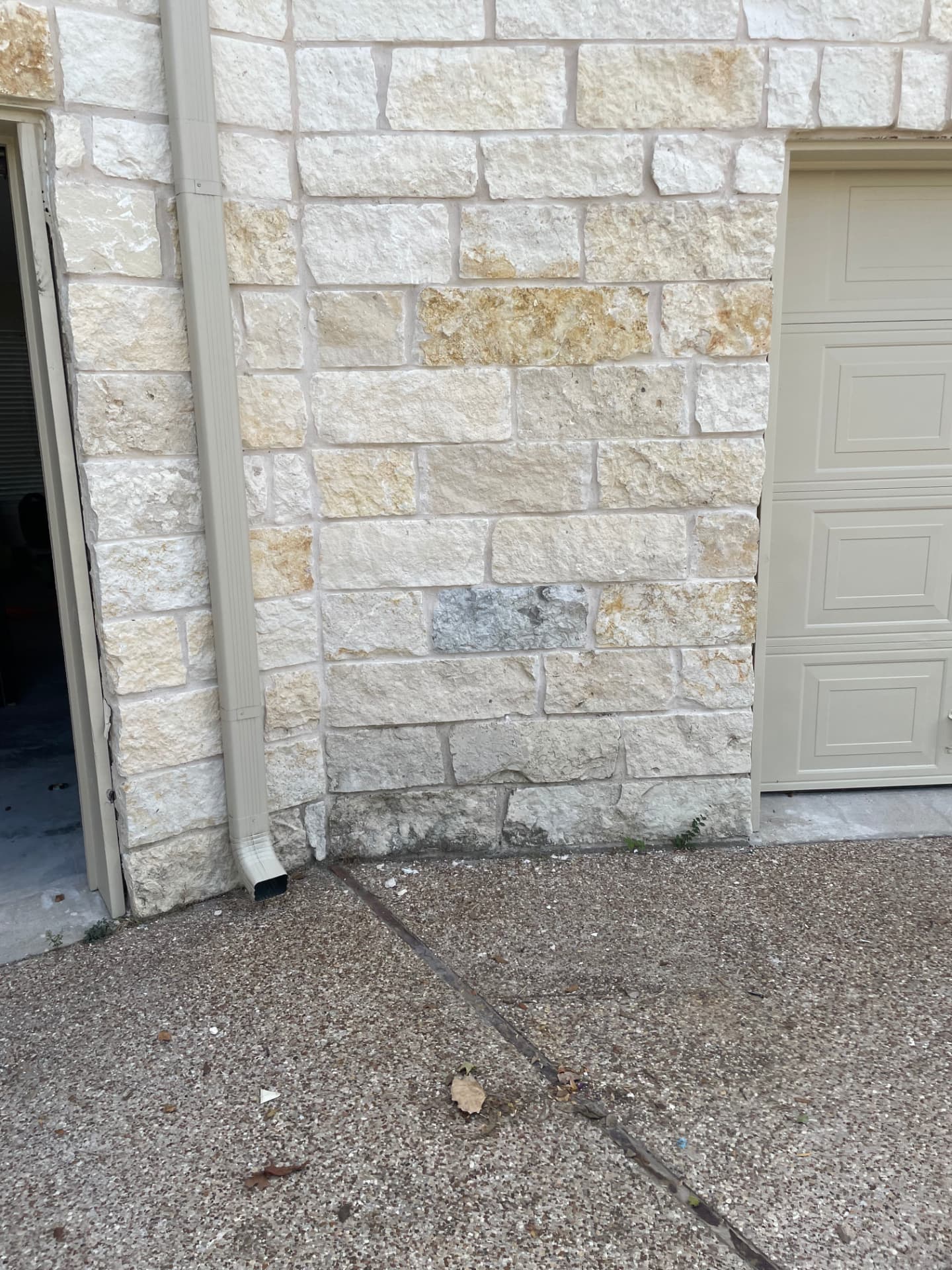 Clean area after door debris removal